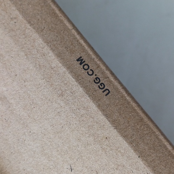 UGG Empty Shoe Slippers Box Brown Carton Clean Sz.8 - Picture 5 of 6